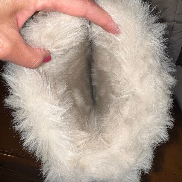 Juicy Couture Vintage Fur Trim Snow Boots Taupe 10 - Picture 10 of 10